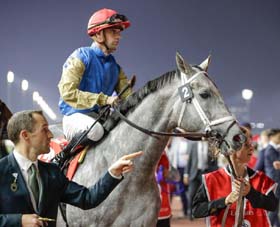 Hit Show, the stunning winner of Dubai World Cup on Saturday at Metdan